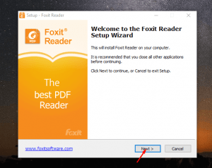 foxit reader email setup
