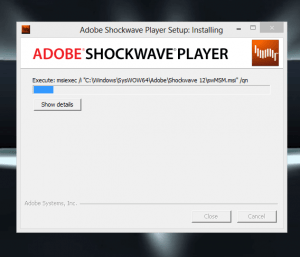 adobe shockwave player not working on chrome