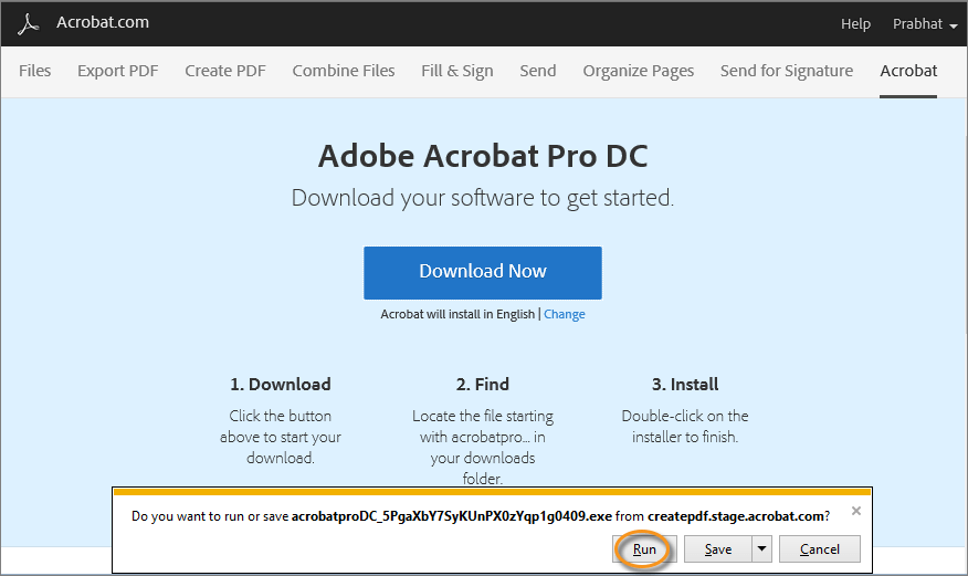 download adobe acrobat pro offline installer