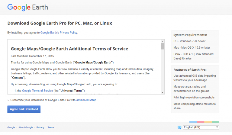 google earth offline installer