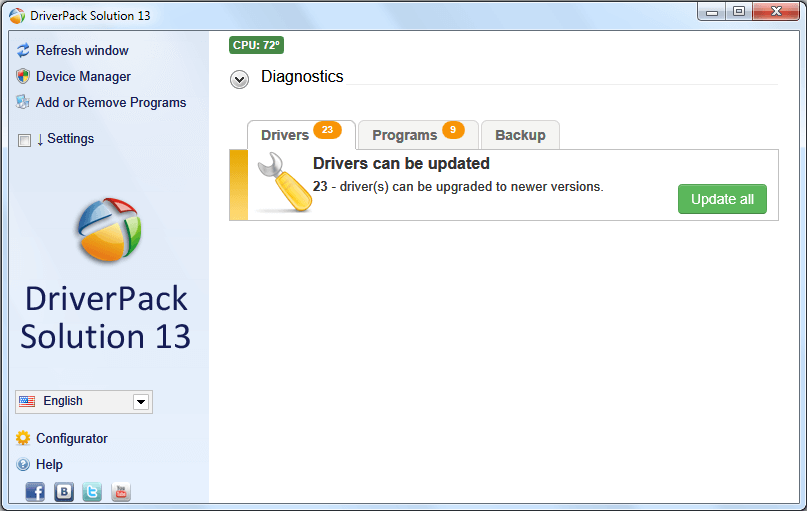 driverpack solution 13 full free download offline installer