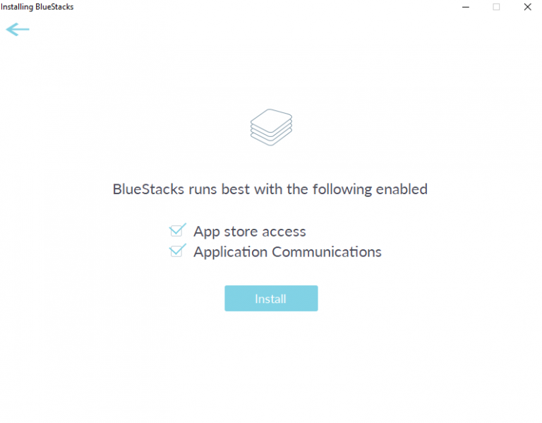 bluestacks installer wont close